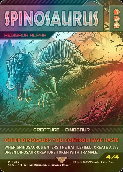 画像1: [FOIL] SPINOSAURUS 【英語版】 [SLD-金R] (1)