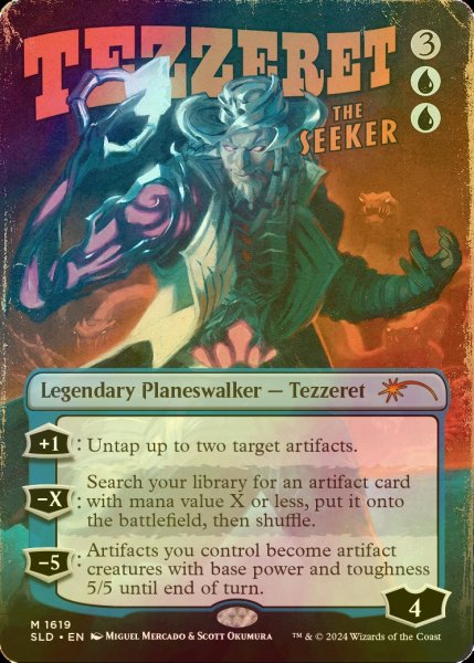 画像1: [FOIL] 求道者テゼレット/Tezzeret the Seeker No.1619 【英語版】 [SLD-青MR] (1)