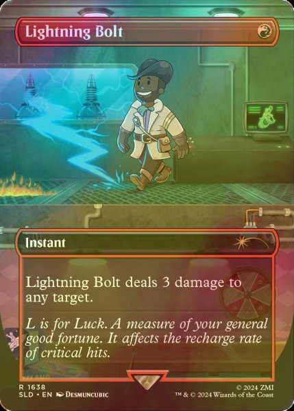 画像1: [FOIL] 稲妻/Lightning Bolt No.1638 【英語版】 [SLD-赤R] (1)