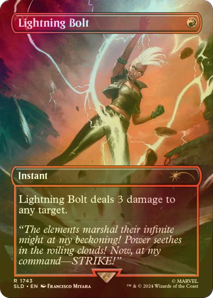 画像1: [FOIL] 稲妻/Lightning Bolt 【英語版】 [SLD-赤R] (1)