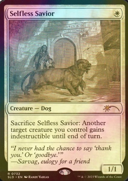 画像1: [FOIL] 無私の救助犬/Selfless Savior No.732 【英語版】 [SLD-白R] (1)