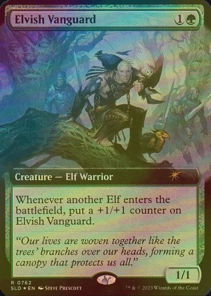 画像1: [FOIL] エルフの先兵/Elvish Vanguard (拡張アート版) 【英語版】 [SLD-緑R] (1)