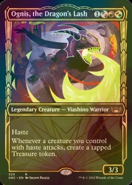 画像1: [FOIL] ドラゴンの打擲、オーグニス/Ognis, the Dragon's Lash No.325 (ショーケース・海外産ブースター版) 【英語版】 [SNC-金R] (1)