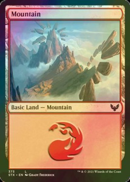 画像1: [FOIL] 山/Mountain No.373 【英語版】 [STX-土地C] (1)