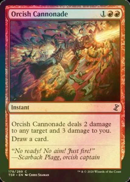 画像1: [FOIL] オークの連続砲撃/Orcish Cannonade 【英語版】 [TSR-赤C] (1)