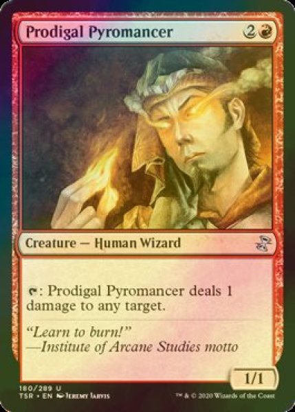 画像1: [FOIL] 放蕩紅蓮術士/Prodigal Pyromancer 【英語版】 [TSR-赤U] (1)