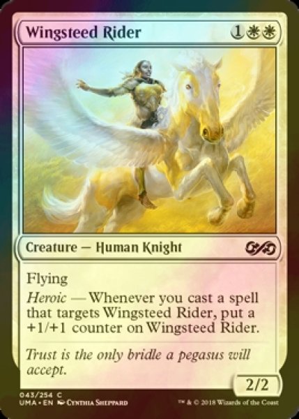 画像1: [FOIL] 天馬の乗り手/Wingsteed Rider 【英語版】 [UMA-白C] (1)