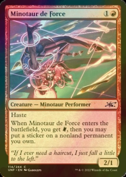 画像1: [FOIL] Minotaur de Force 【英語版】 [UNF-赤C] (1)