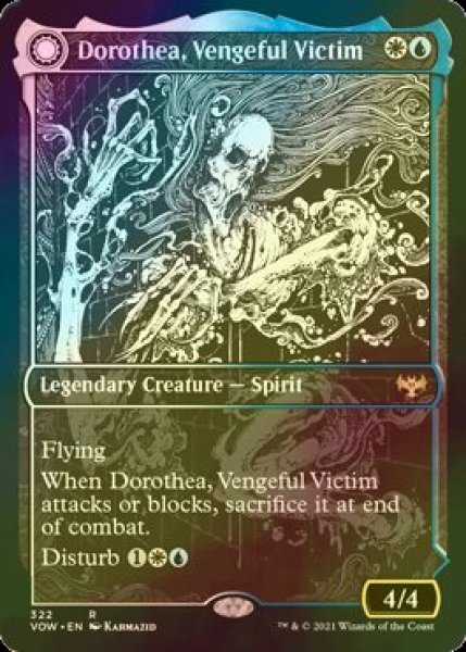 画像1: [FOIL] 復讐に燃えた犠牲者、ドロテア/Dorothea, Vengeful Victim (ショーケース・海外産ブースター版) 【英語版】 [VOW-金R] (1)