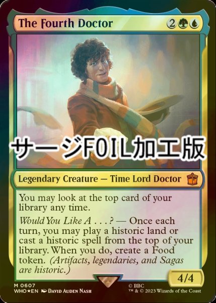 画像1: [FOIL] ４代目ドクター/The Fourth Doctor No.607 (サージ仕様) 【英語版】 [WHO-金MR] (1)