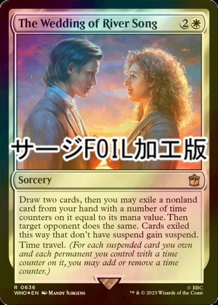 画像1: [FOIL] リヴァー・ソングの結婚式/The Wedding of River Song No.636 (サージ仕様) 【英語版】 [WHO-白R] (1)