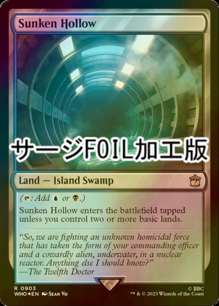 画像1: [FOIL] 窪み渓谷/Sunken Hollow No.903 (サージ仕様) 【英語版】 [WHO-土地R] (1)