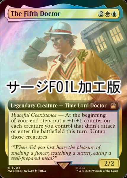 画像1: [FOIL] ５代目ドクター/The Fifth Doctor No.1004 (拡張アート版・サージ仕様) 【英語版】 [WHO-金R] (1)