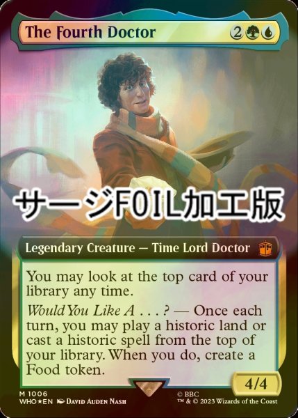 画像1: [FOIL] ４代目ドクター/The Fourth Doctor No.1006 (拡張アート版・サージ仕様) 【英語版】 [WHO-金MR] (1)