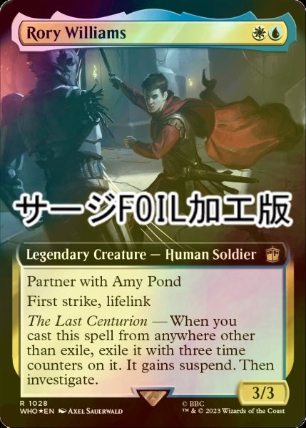 画像1: [FOIL] ローリー・ウィリアムズ/Rory Williams No.1028 (拡張アート版・サージ仕様) 【英語版】 [WHO-金R] (1)