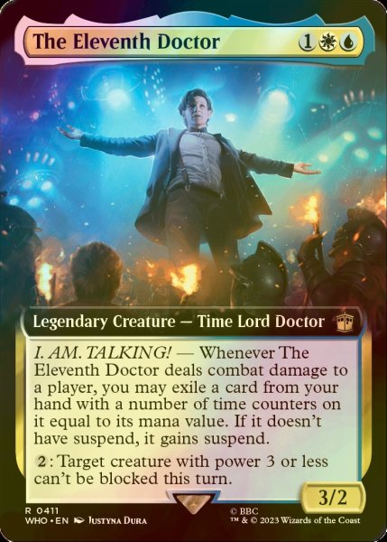 画像1: [FOIL] 11代目ドクター/The Eleventh Doctor No.411 (拡張アート版) 【英語版】 [WHO-金R] (1)