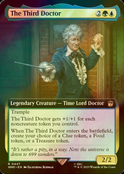 画像1: [FOIL] ３代目ドクター/The Third Doctor No.447 (拡張アート版) 【英語版】 [WHO-金R] (1)