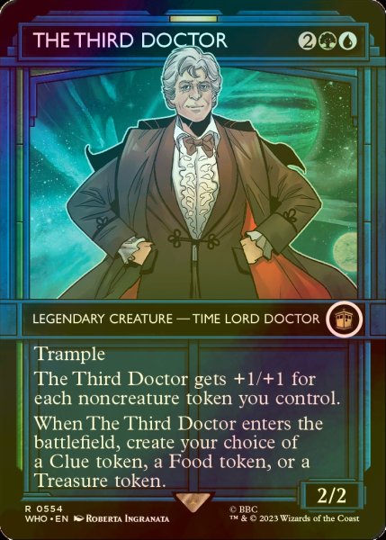 画像1: [FOIL] ３代目ドクター/The Third Doctor No.554 (ショーケース版) 【英語版】 [WHO-金R] (1)