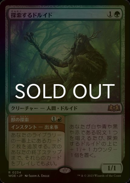 画像1: [FOIL] 探索するドルイド/Questing Druid 【日本語版】 [WOE-緑R] (1)