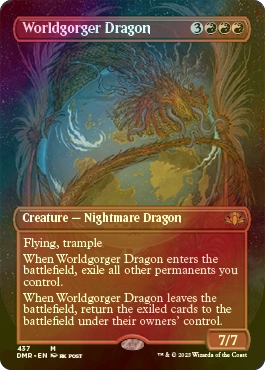 FOIL] 世界喰らいのドラゴン/Worldgorger Dragon (全面アート・海外産
