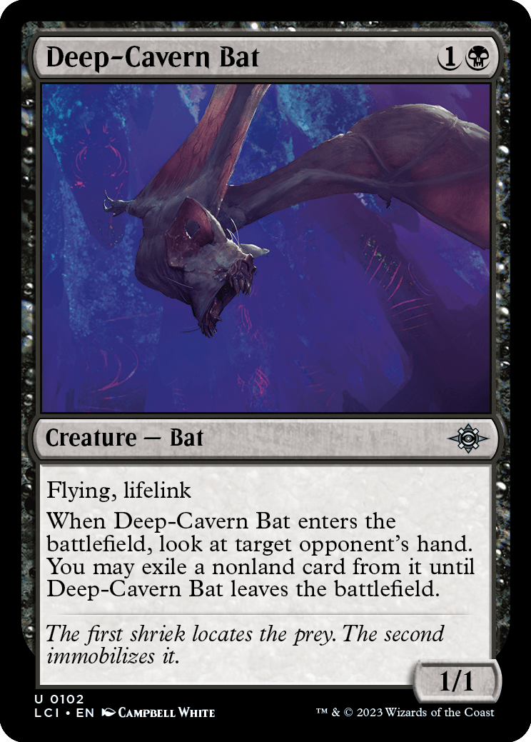 大洞窟のコウモリ/Deep-Cavern Bat 【英語版】 [LCI-黒U] - シングルスター