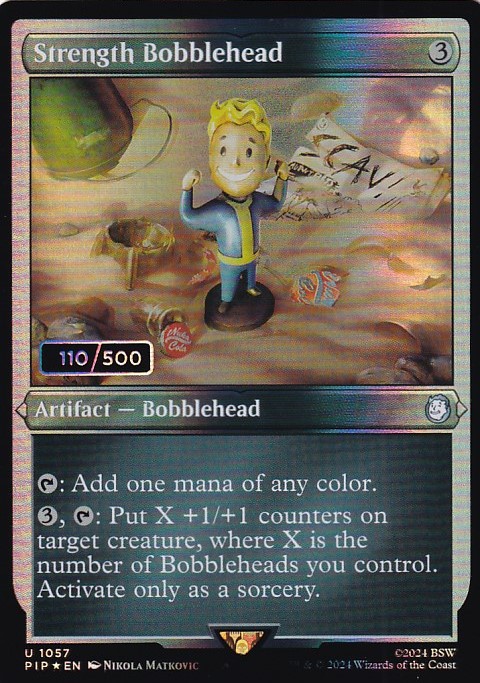 [FOIL] ストレングスのボブルヘッド/Strength Bobblehead (シリアル110/500) 【英語版】 [PIP-灰U]