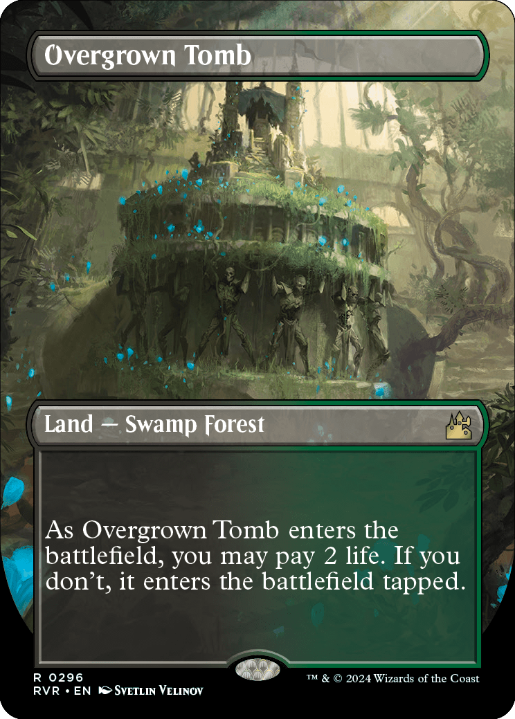 ワンピなど最旬ア！ MTG【Foil/英】草むした墓/Overgrown Tomb [RAV